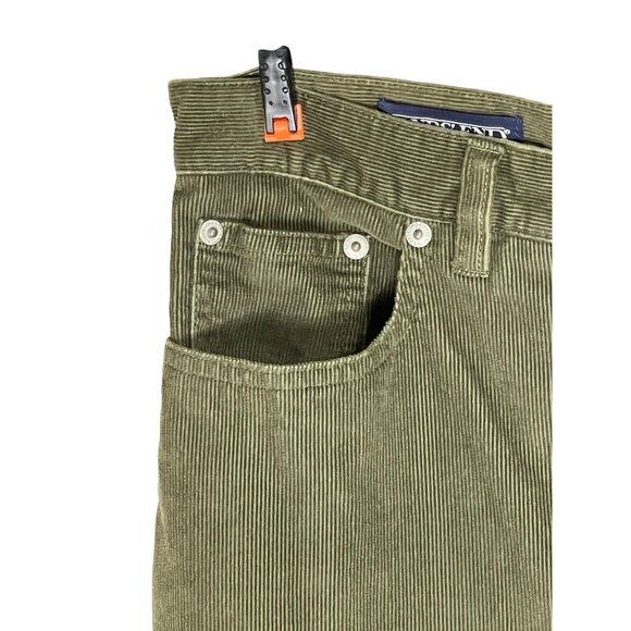 Lands End Womens Olive Green Corduroy Pants Size 10 Regular 100% Cotton - Picture 3 of 11
